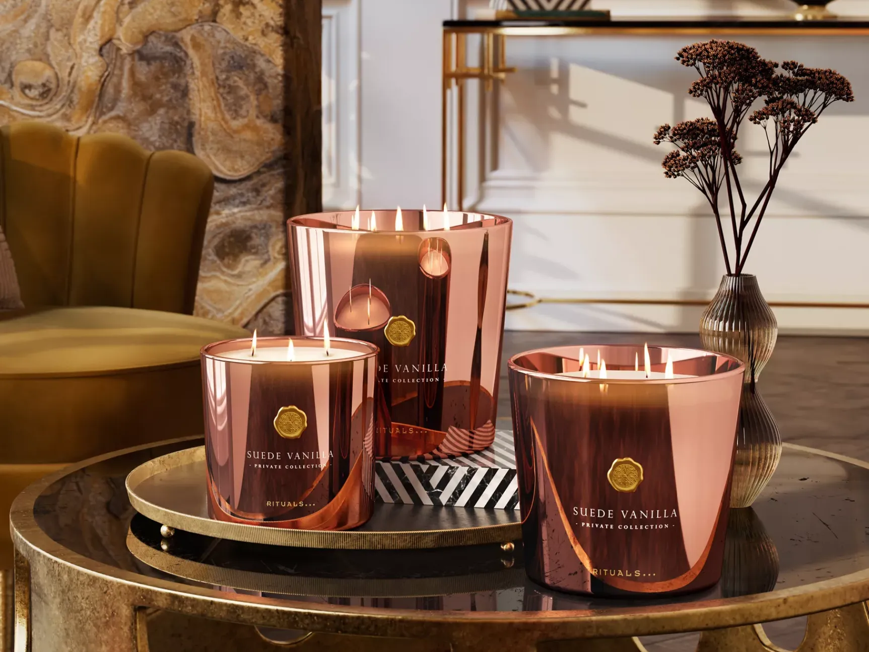 Rituals Medium Suede Vanilla Scented Candle Online